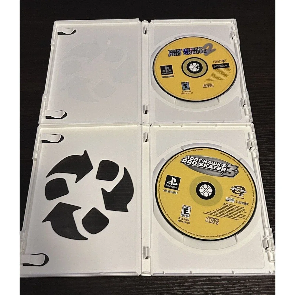 Tony Hawk’s Pro Skater 2 & 3 PS1 PlayStation Games Lot Disc Only Tested Y2K